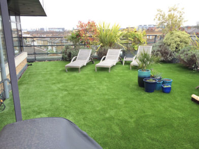 40mm Studland Artificial Grass for sale used on balconies and roof terraces