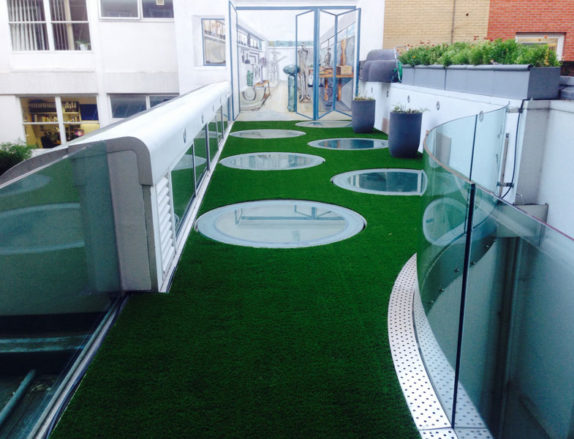 Roof Top balcony Artificial Grass installation London