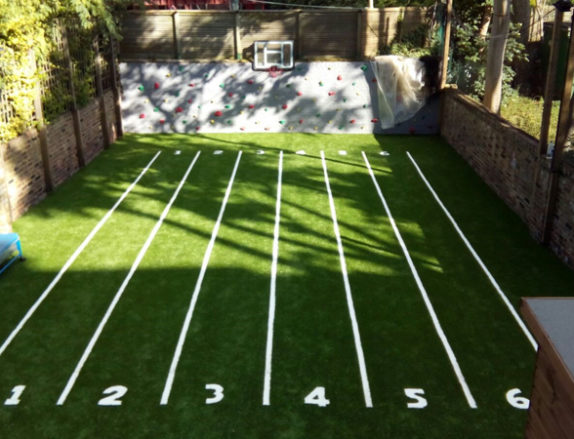 Commercial Artificial Grass used in a school playground for sale