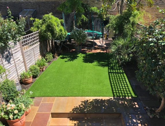 Artificial Grass Featured Install for back garden | Dorset Warehouse, UK Delivery